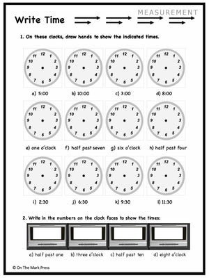 Canadian Measurement Lesson Plans & Activities Grade 1