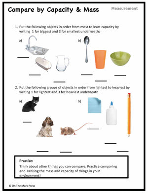 Canadian Measurement Lesson Plans & Activities Grade 2