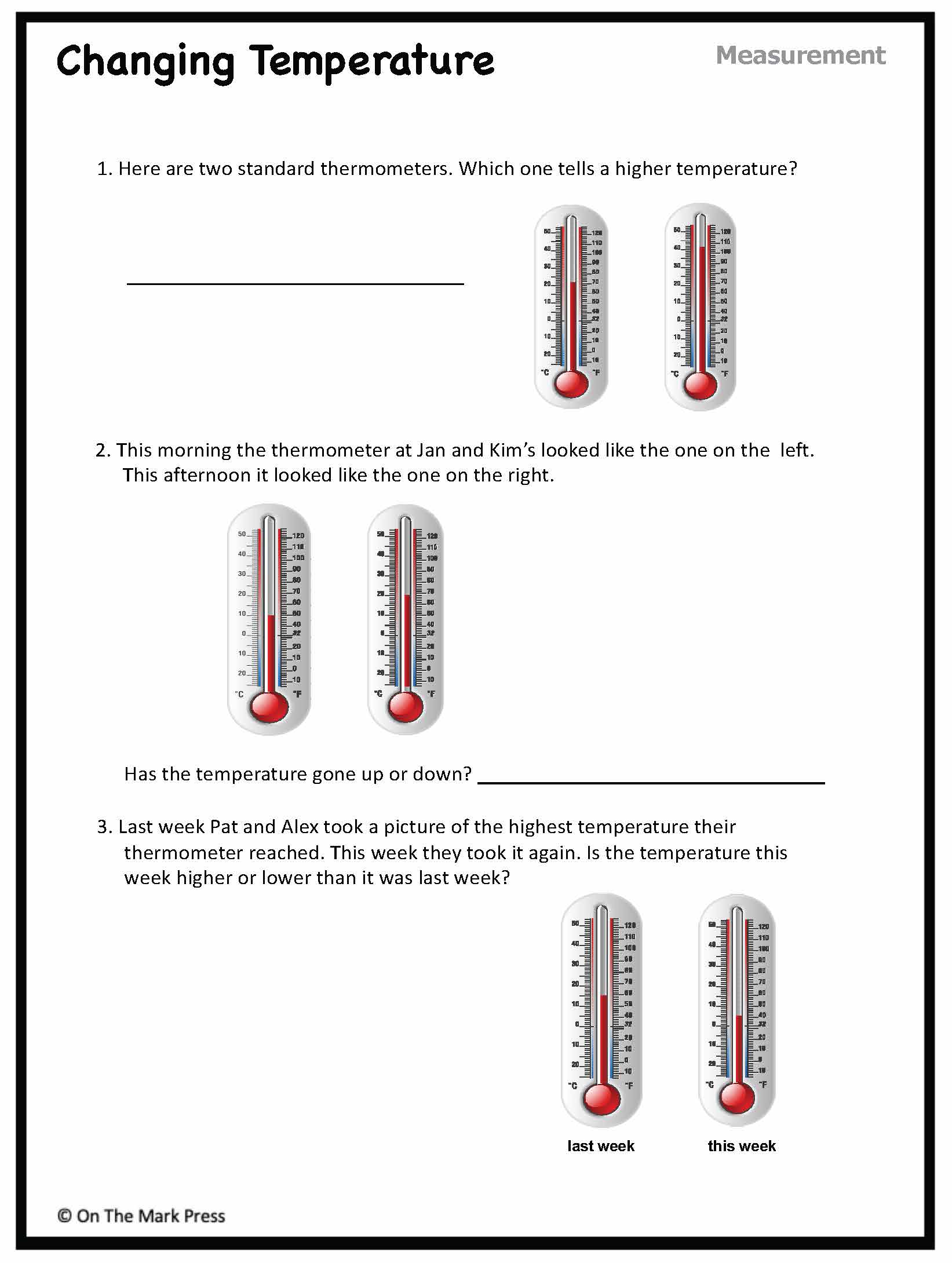 Canadian Measurement Lesson Plans & Activities Grade 2