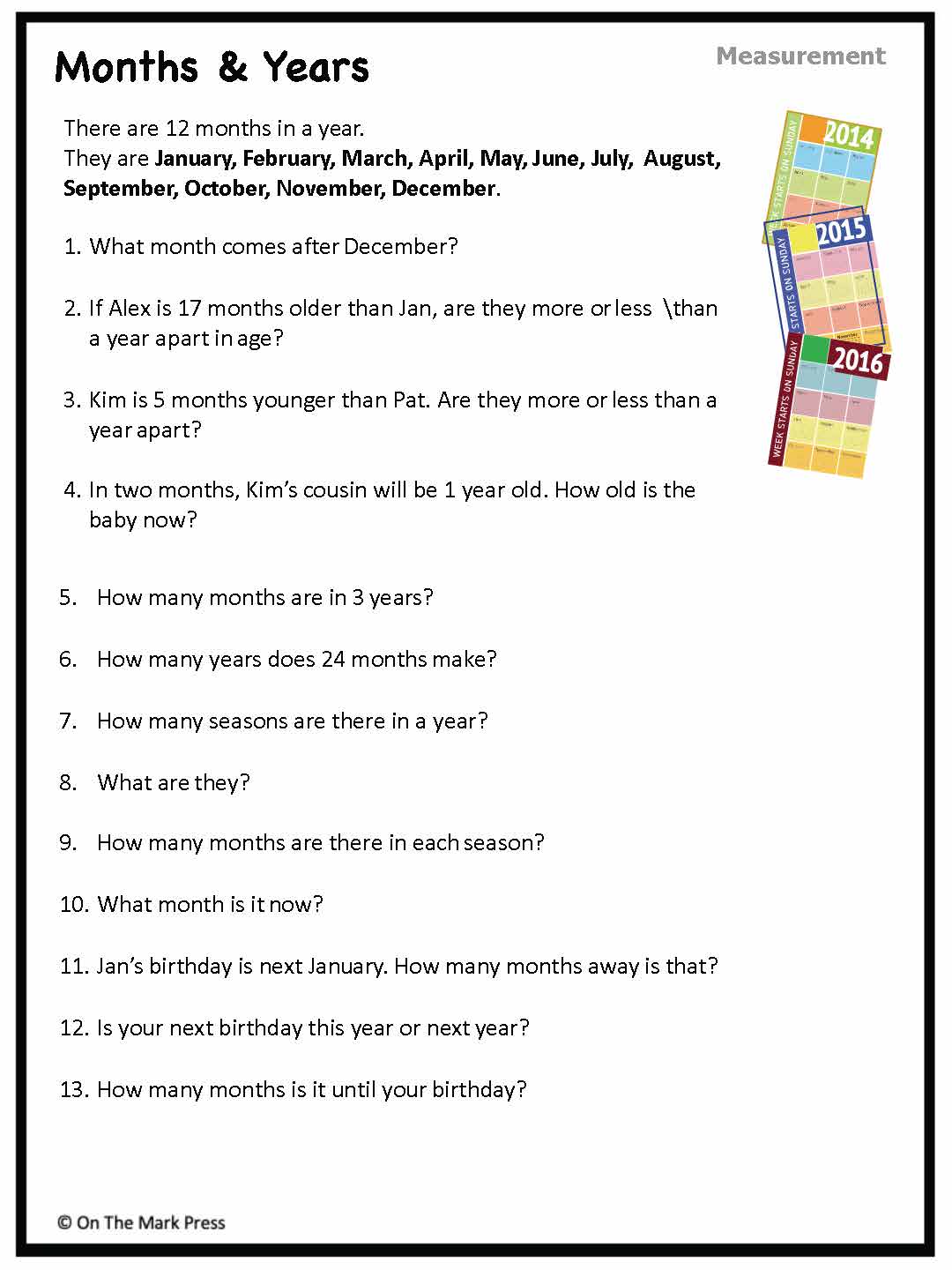 Canadian Measurement Lesson Plans & Activities Grade 2