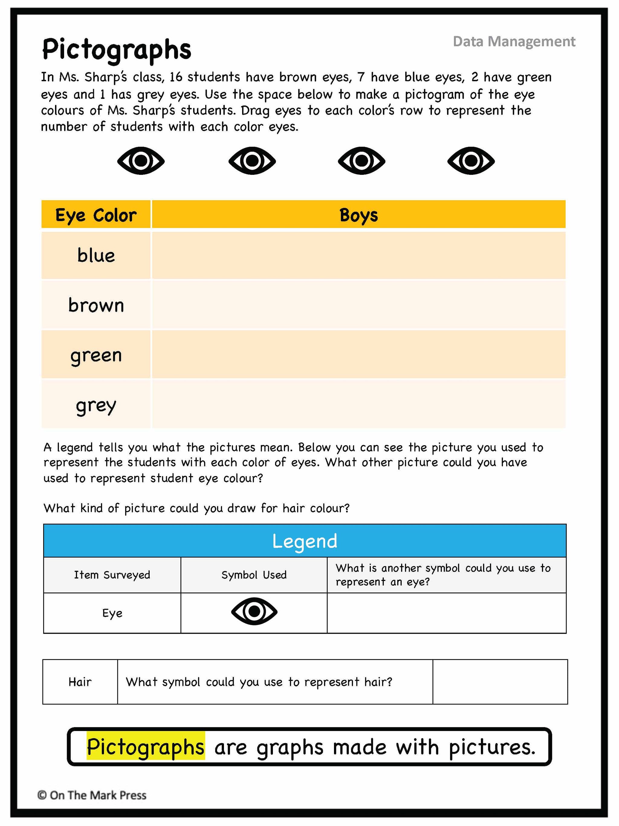 Canadian Data Management Lesson Plans & Activities Grade 2