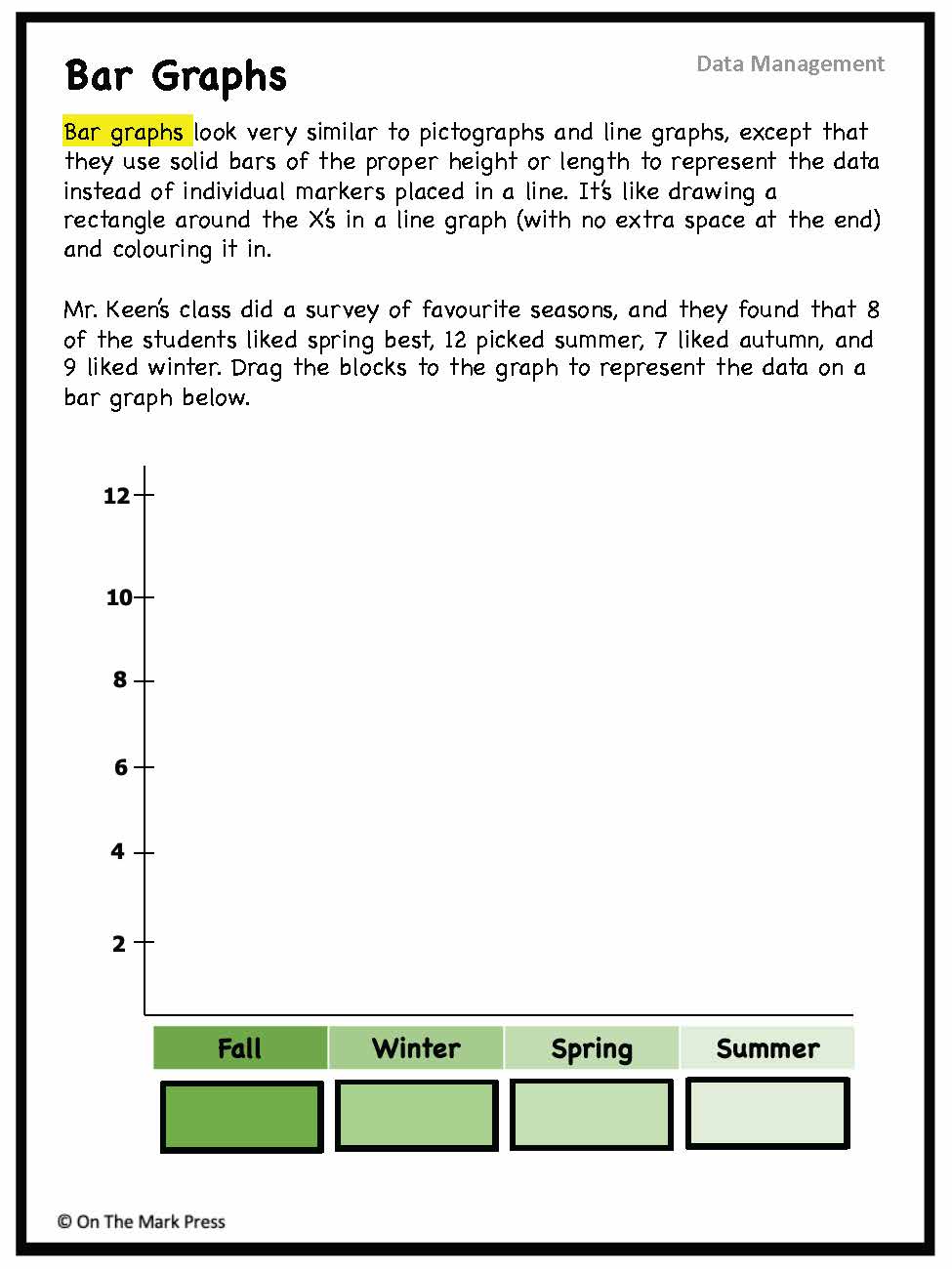 Canadian Data Management Lesson Plans & Activities Grade 2