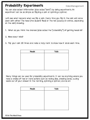 Canadian Data Management Lesson Plans & Activities Grade 2