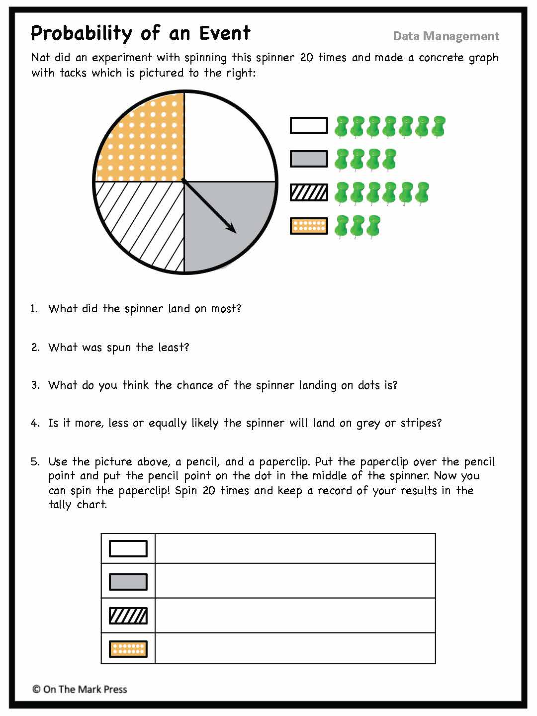 Canadian Data Management Lesson Plans & Activities Grade 2