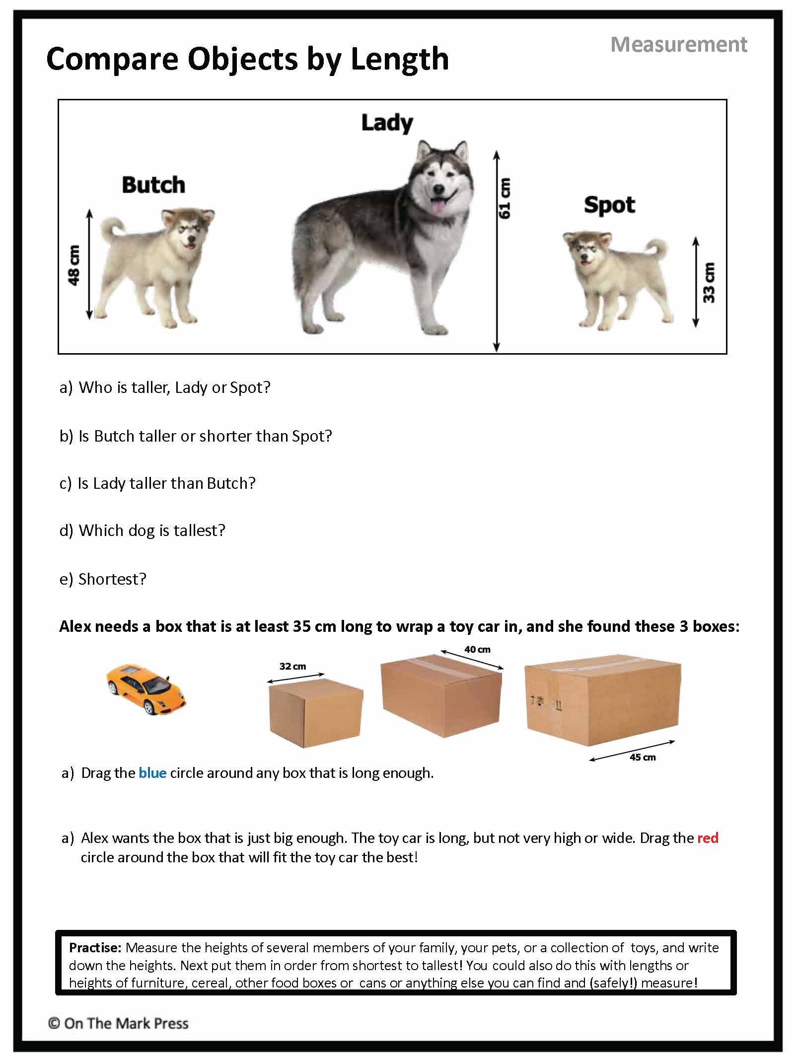 Canadian Measurement Lesson Plans & Activities Grade 3