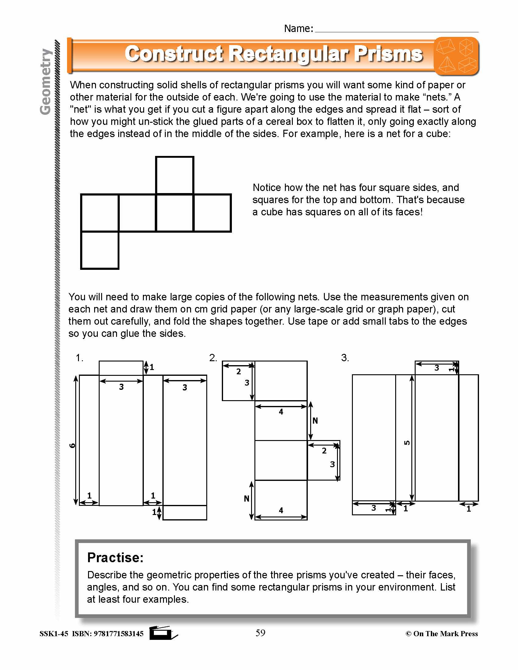 Canadian Geometry Lesson Plans & Activities Grade 3
