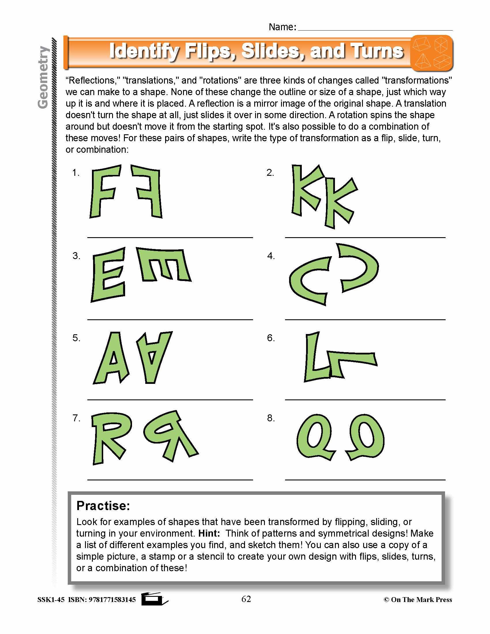 Canadian Geometry Lesson Plans & Activities Grade 3
