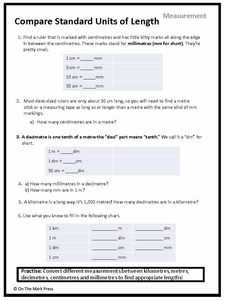 Canadian Measurement Lesson Plans & Activities Grade 4
