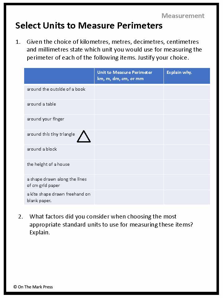 Canadian Measurement Lesson Plans & Activities Grade 4