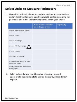 Canadian Measurement Lesson Plans & Activities Grade 4