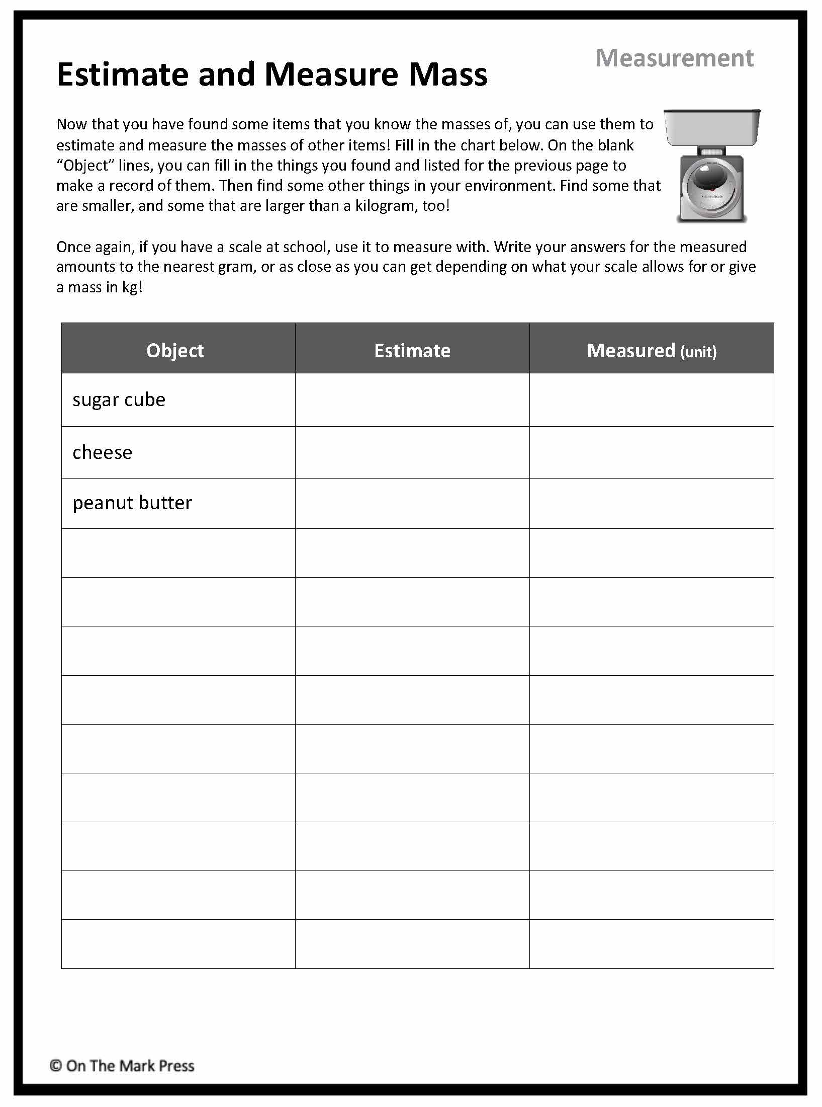 Canadian Measurement Lesson Plans & Activities Grade 4