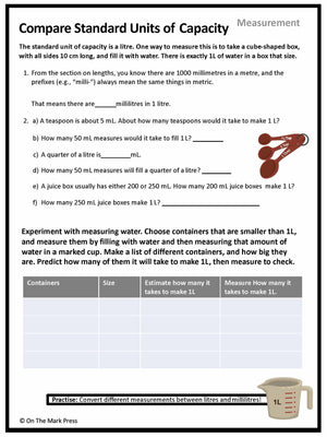 Canadian Measurement Lesson Plans & Activities Grade 4