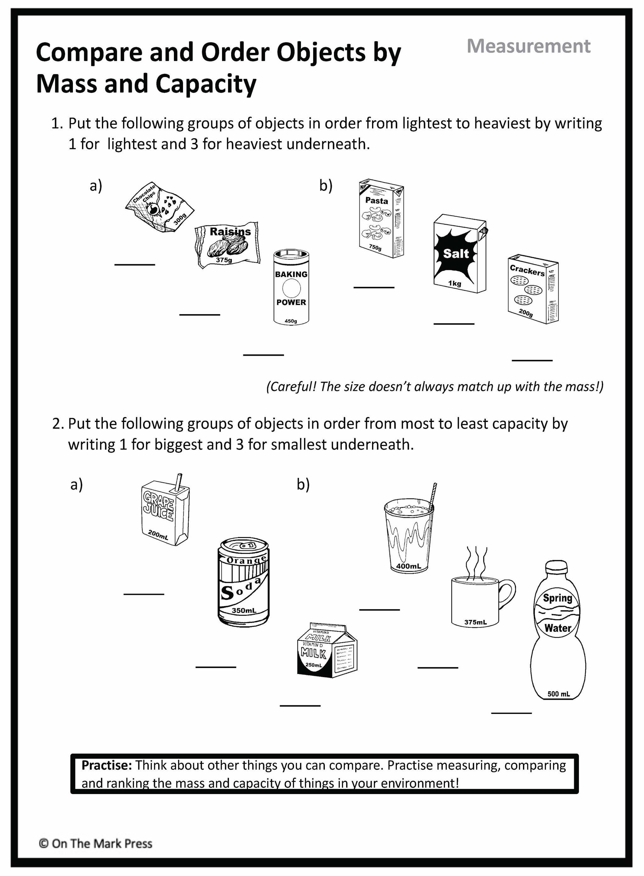 Canadian Measurement Lesson Plans & Activities Grade 4
