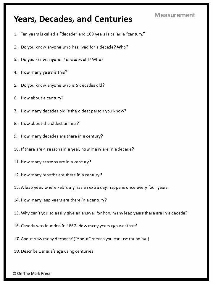 Canadian Measurement Lesson Plans & Activities Grade 4