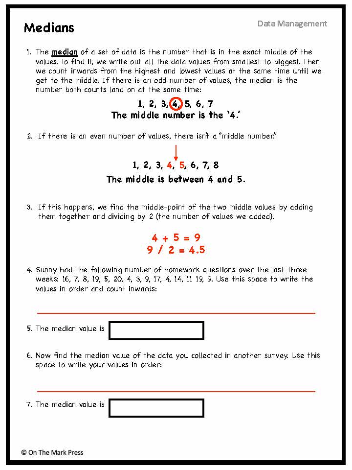 Canadian Data Management Lesson Plans & Activities Grade 4