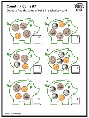 Counting Canadian Money - Coins Grades 1-2