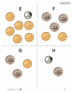 Canadian Money - "Scoot" Game Grades 1-2