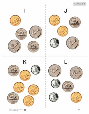 Canadian Money - "Scoot" Game Grades 1-2