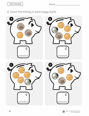 Canadian Money Grade 1 Assessment