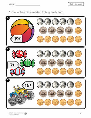 Canadian Money Grade 1 Assessment