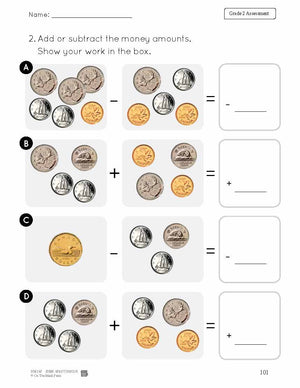 Canadian Money Grade 2 Assessment