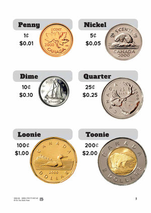 Canadian Money & Their Values Grades 3-4