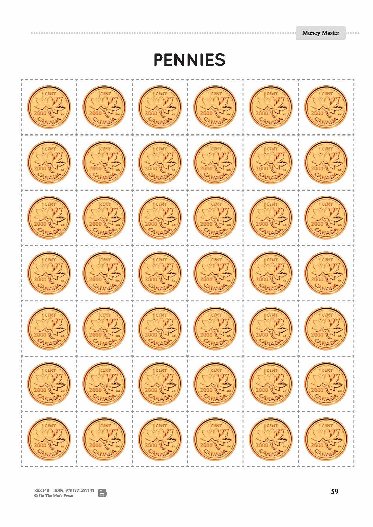 Canadian Money: Draw or Paste & Count Grades 3-4 Worksheets & Money Masters