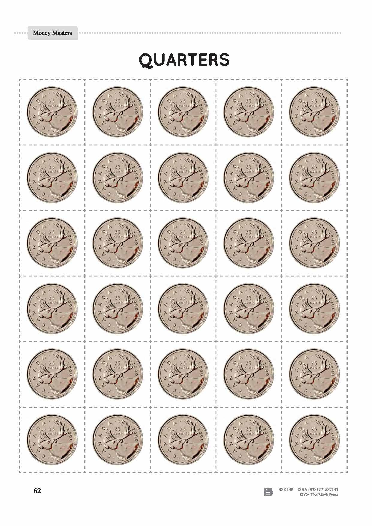 Canadian Money: Draw or Paste & Count Grades 3-4 Worksheets & Money Masters