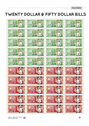 Canadian Money: At the Store Grades 3-4: 4 Worksheets & Money Masters
