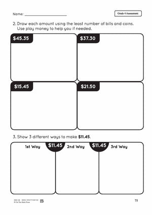 Canadian Money Grade 4 Assessment Activities