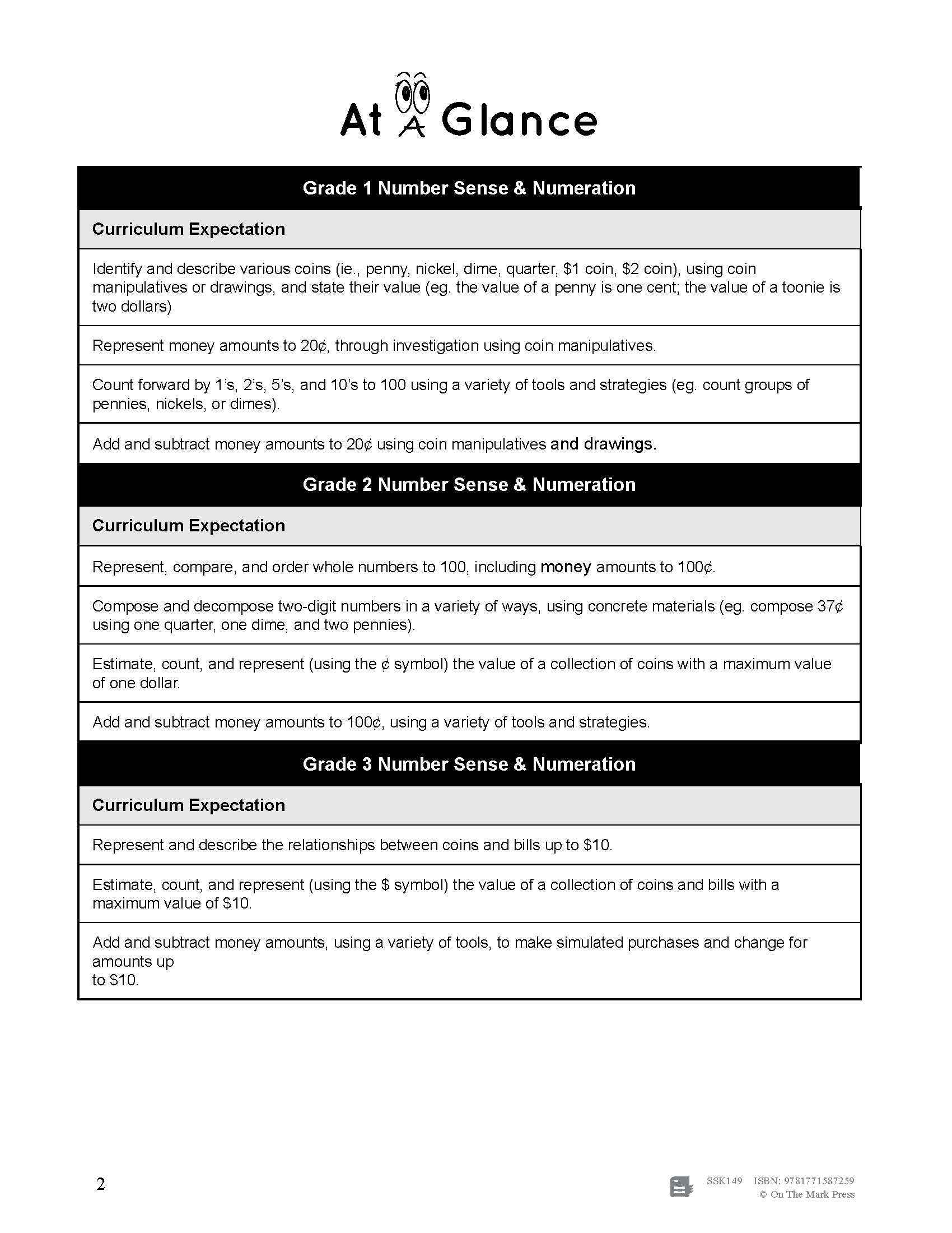 Canadian Money Big Book Grades 1-3