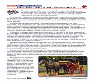 Canadian Government Lesson: Our Parliamentary Government Grades 5+