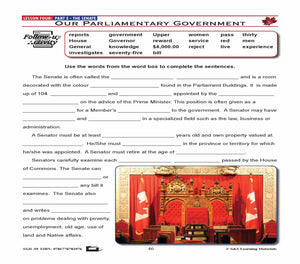Canadian Government Lesson: The Senate Grades 5+