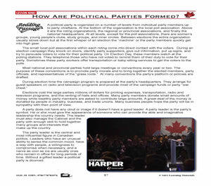 Canadian Government Lesson: How Are Political Parties Formed? Grades 5+