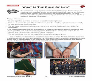 Canadian Government Lesson: What is the Rule of Law? Grades 5+