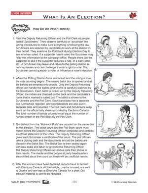 Canadian Government Lessons: What Is An Election? Gr. 5-8