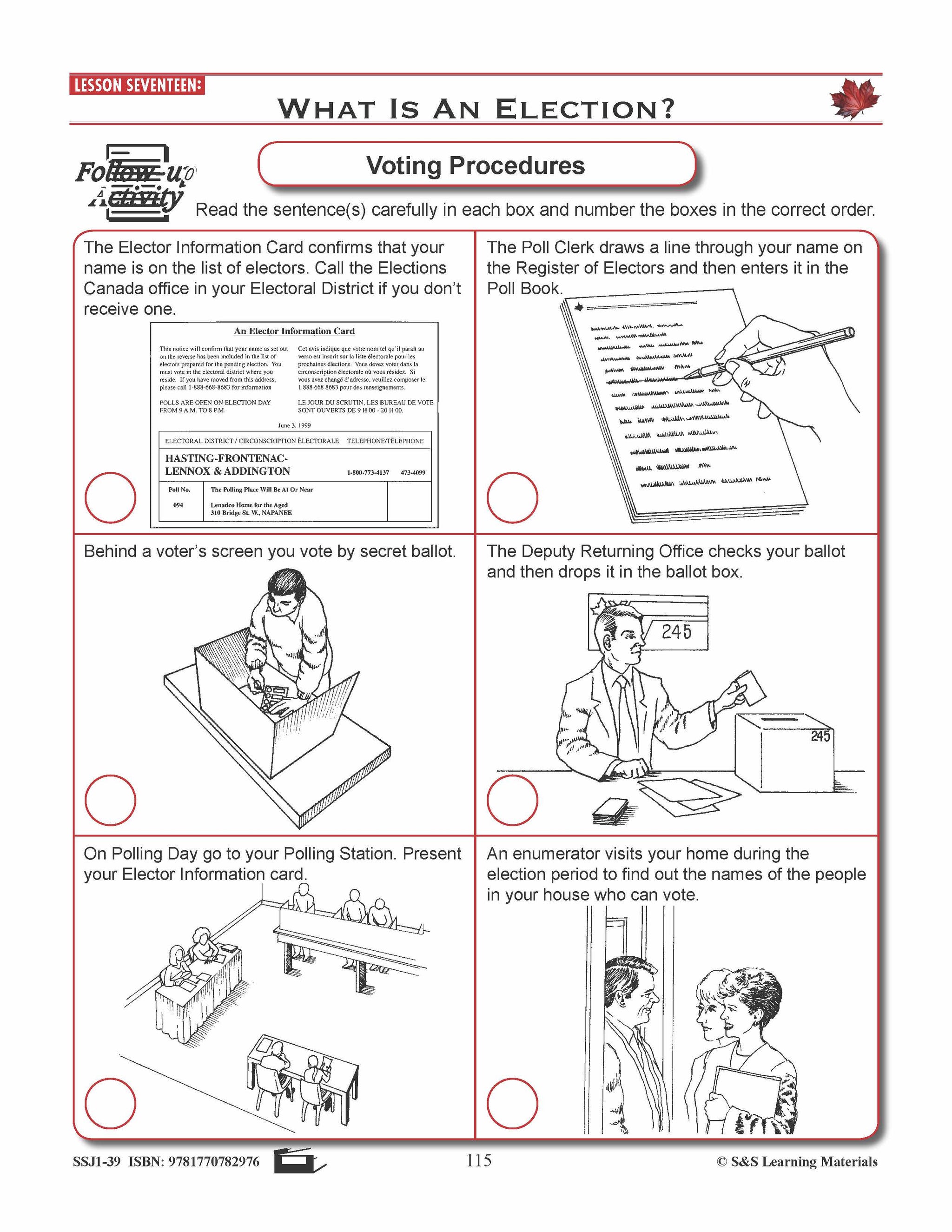 Canadian Government Lessons: What Is An Election? Gr. 5-8