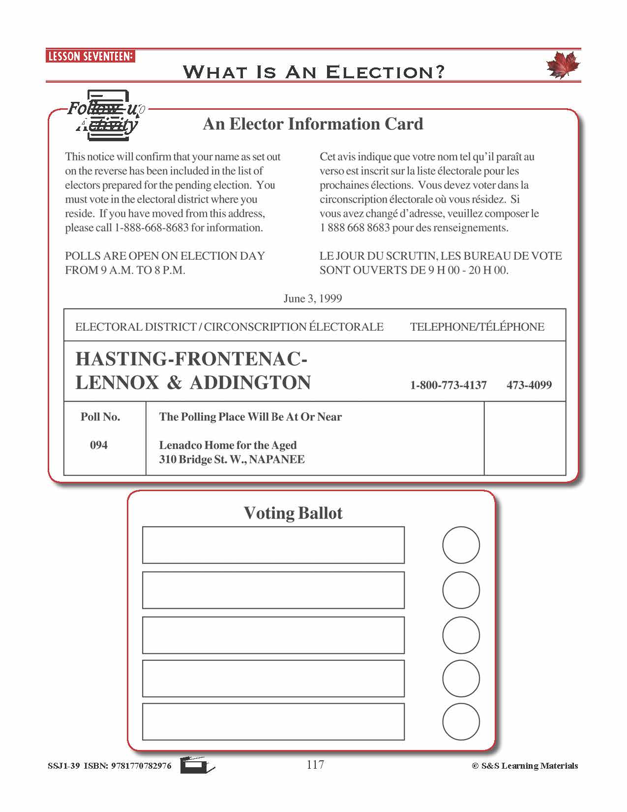 Canadian Government Lessons: What Is An Election? Gr. 5-8