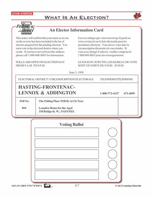 Canadian Government Lessons: What Is An Election? Gr. 5-8