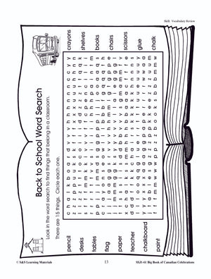 Back To School Gr. 1-3 Teacher Directed Lesson & Activities
