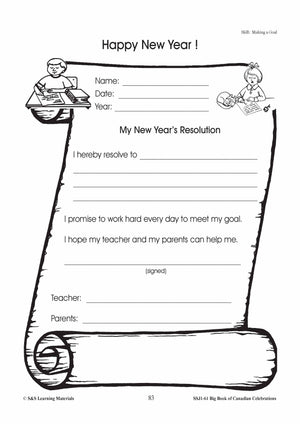 Happy New Year Gr. 1-3 Teacher Directed Lessons & Activities