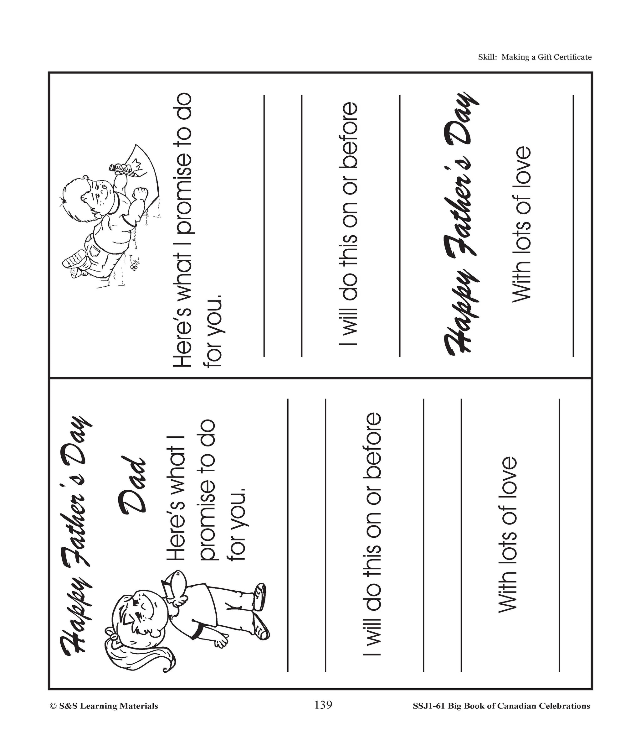 Father's Day Gr. 1-3  E-Lesson Plan