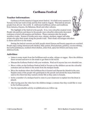 Caribana Festival Gr. 1-3  E-Lesson Plan