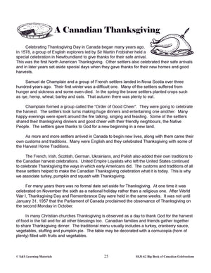 Canadian Thansgiving Lesson Gr. 4-6