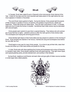 Hindu Festivals Gr. 4-6 Information and Worksheets