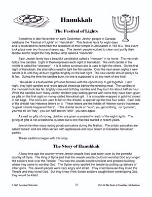 Hanukkah Grades 4-6 Teacher Information & Worksheets