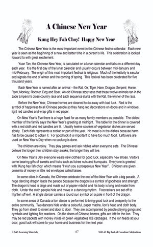 A Chinese New Year Gr. 4-6 Information & Worksheets