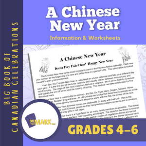 A Chinese New Year Gr. 4-6 Information & Worksheets