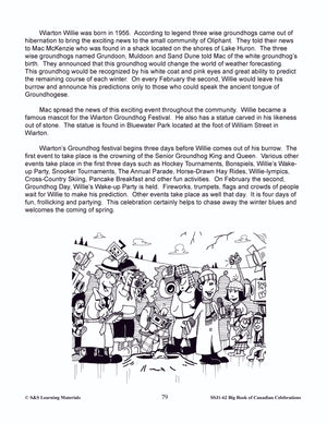 Groundhog Day or Candlemas Lesson Gr. 4-6 Information and Worksheets