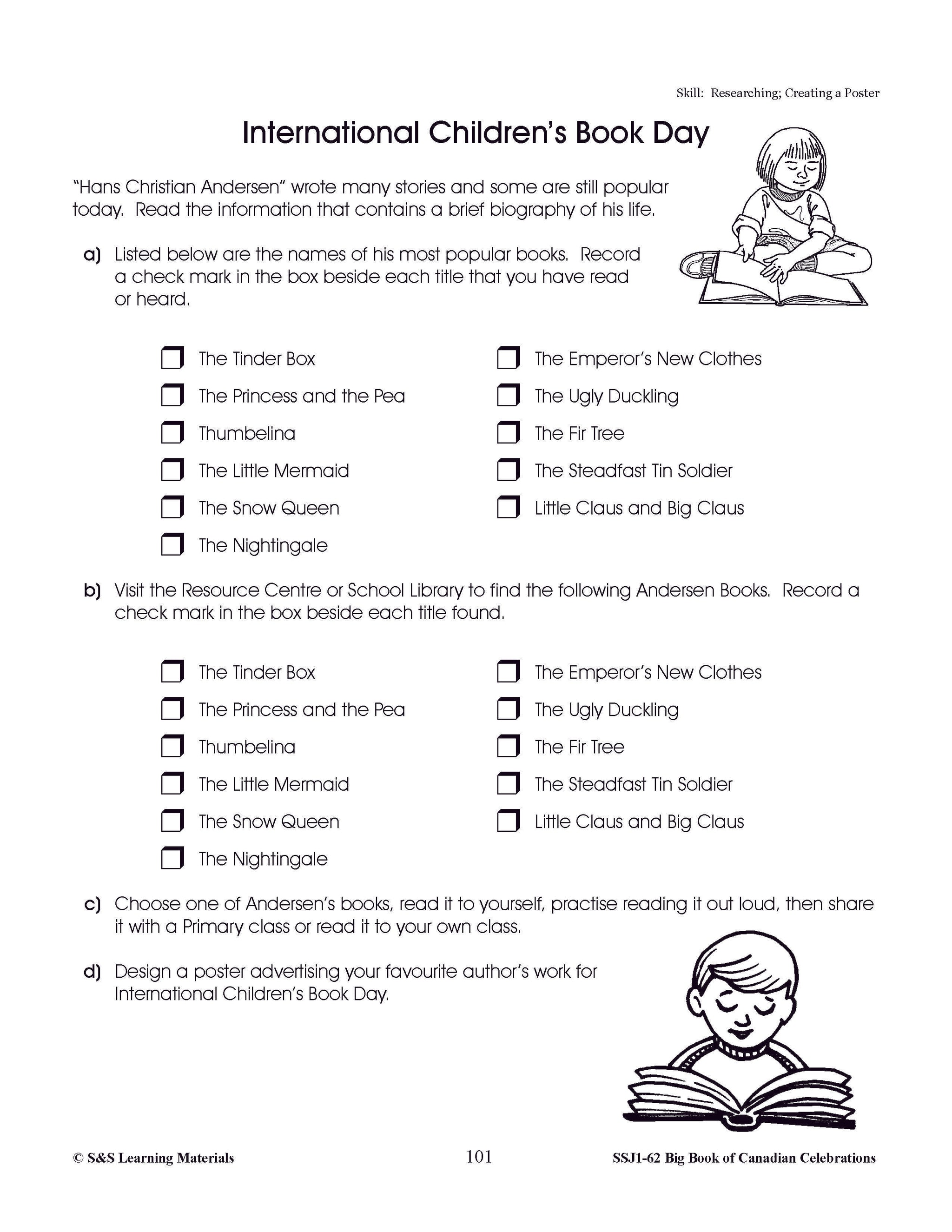 International Children's Book Day Gr. 4-6 E-Lesson Plan